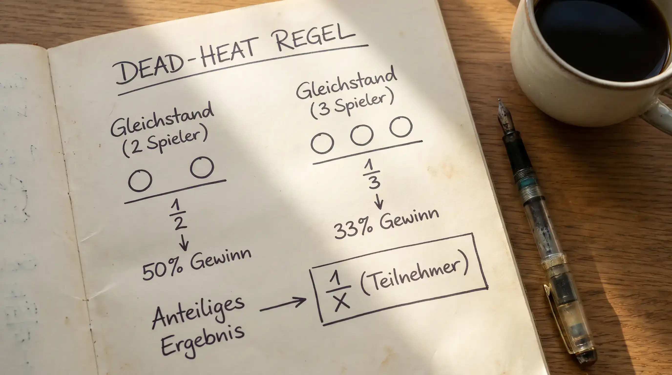 Dead-Heat-Regeln bei Dreiball-Wetten Golf: Gleichstand im Flight und anteilige Auszahlung