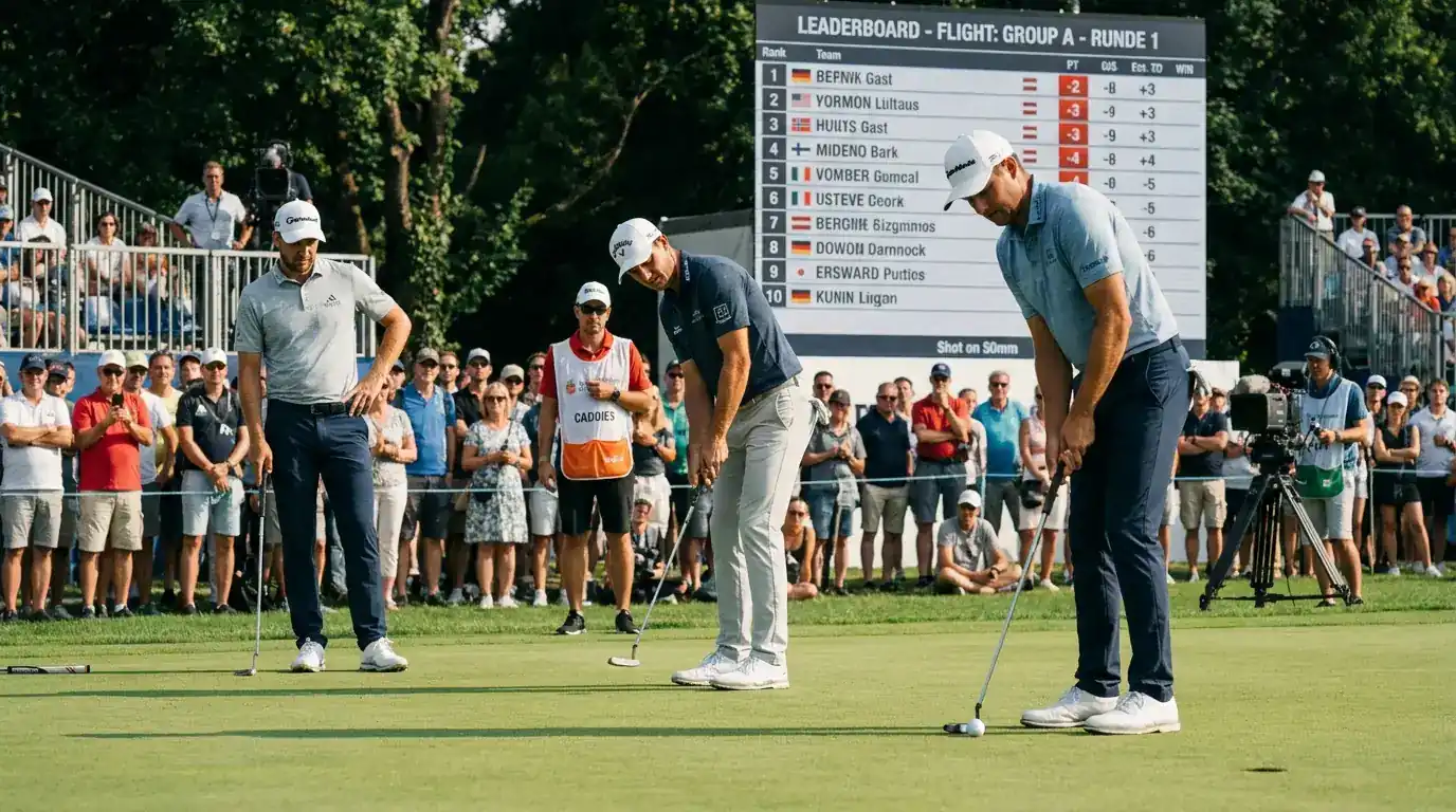 Golf Flight-Struktur für Dreiball-Wetten: Dreiergruppen und Rundenergebnis-Ermittlung