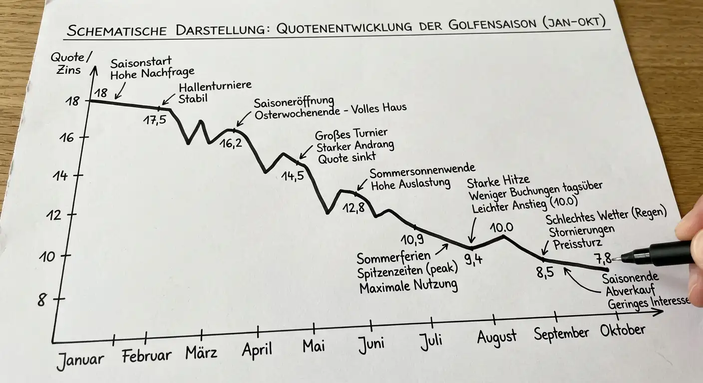 Quotenpotenzial bei Golf Antepost Wetten im Vergleich zu regulären Outright-Wetten — Frühbucherquoten-Vorteil