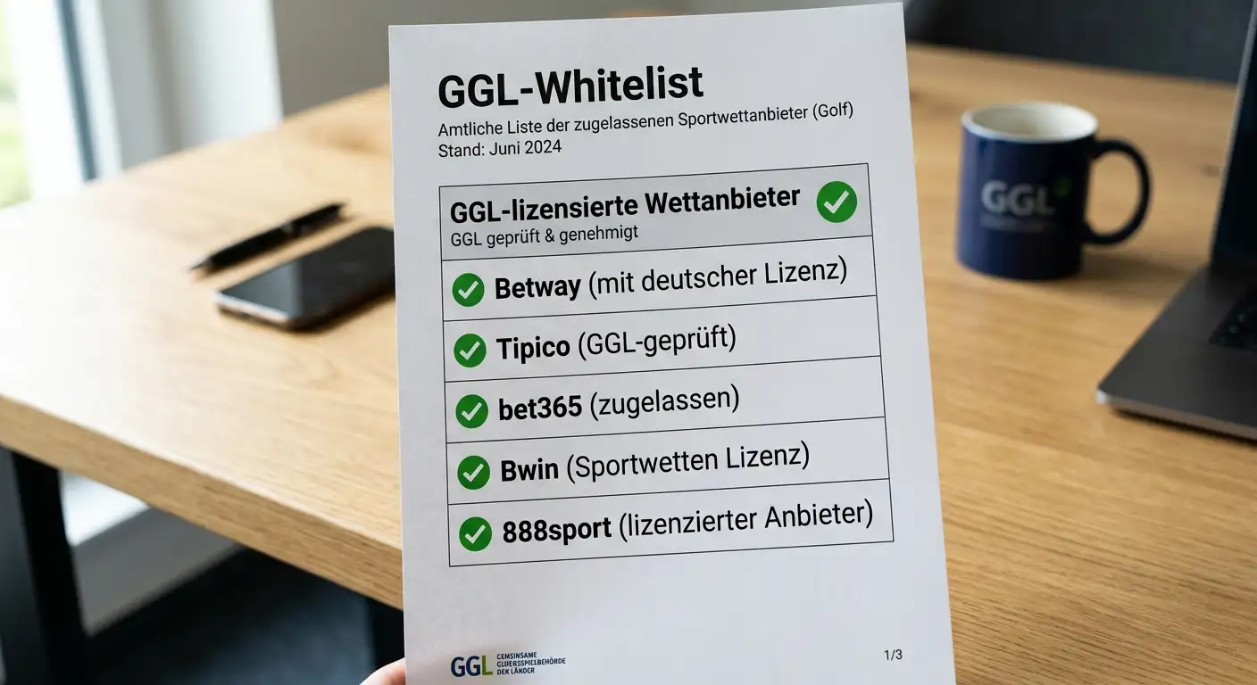 GGL-lizenzierter Golf Wettanbieter wählen: Whitelist-Prüfung und Kriterien für Anfänger