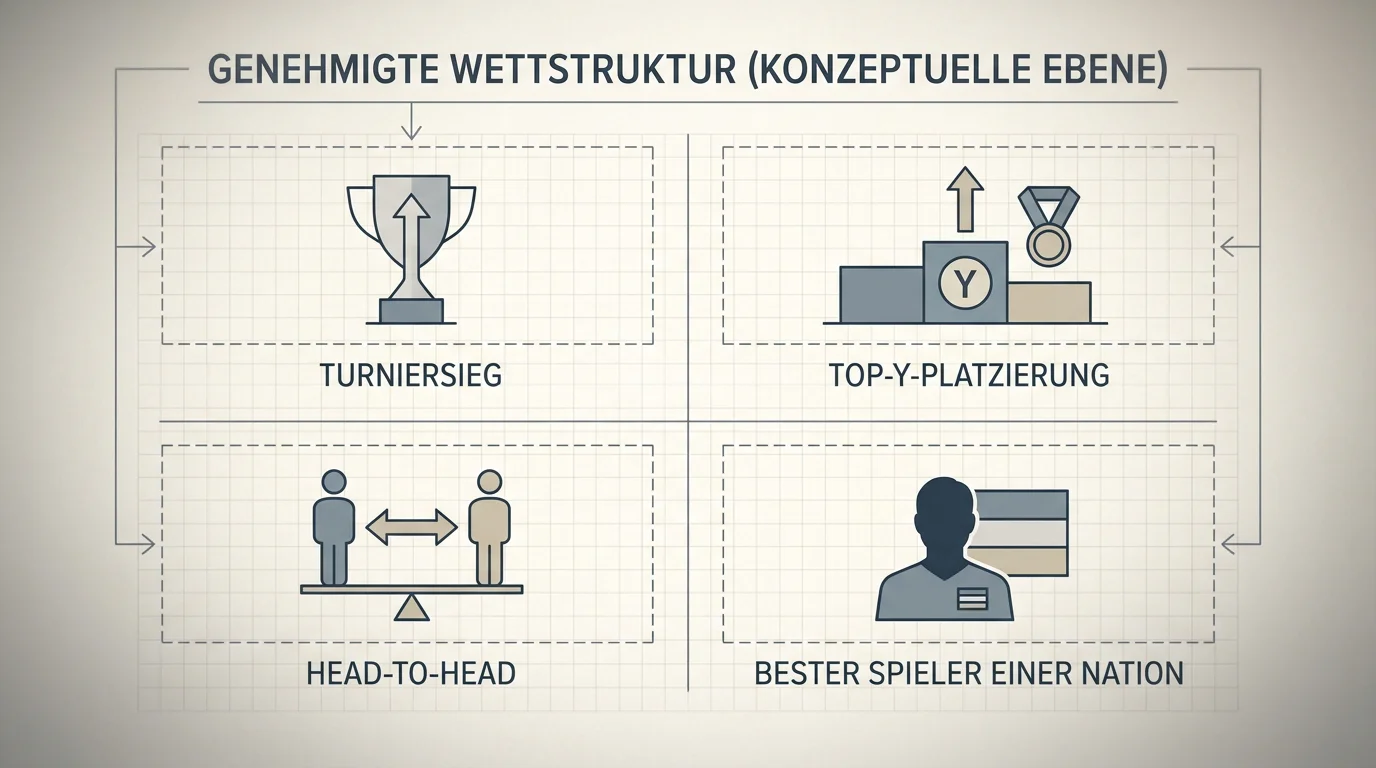 Die vier GGL-erlaubten Wettarten beim Golf — Siegwette, H2H, Platzierung und Nationenwette erklärt