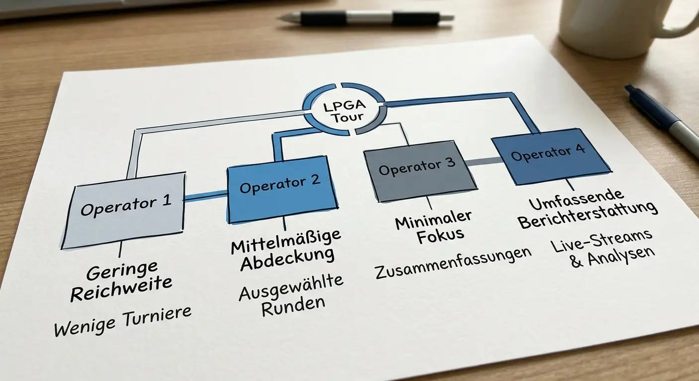 Vergleich der deutschen GGL-Anbieter für LPGA Tour Wettmärkte — Marktabdeckung und Verfügbarkeit