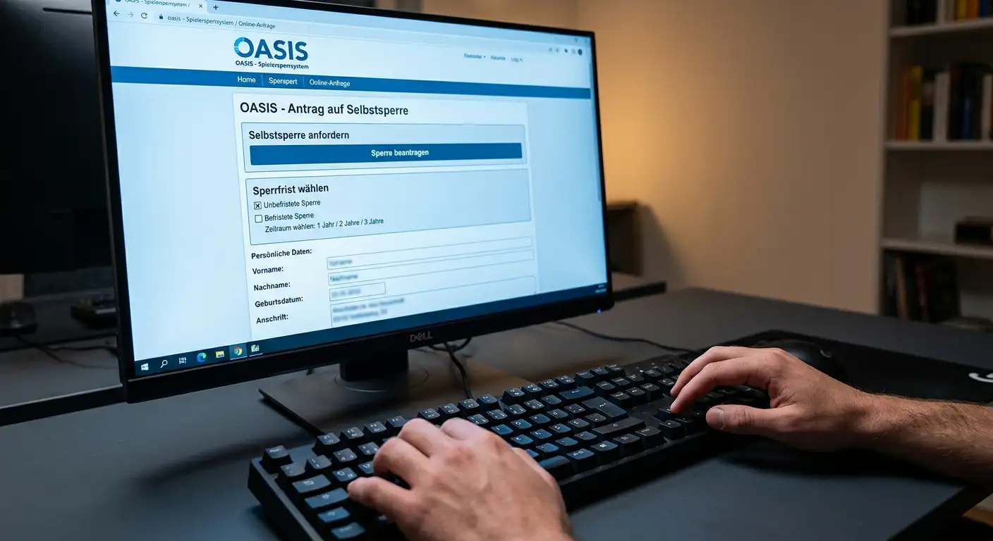 OASIS Selbstsperre bei Golf Wettanbietern anbieterübergreifend beantragen