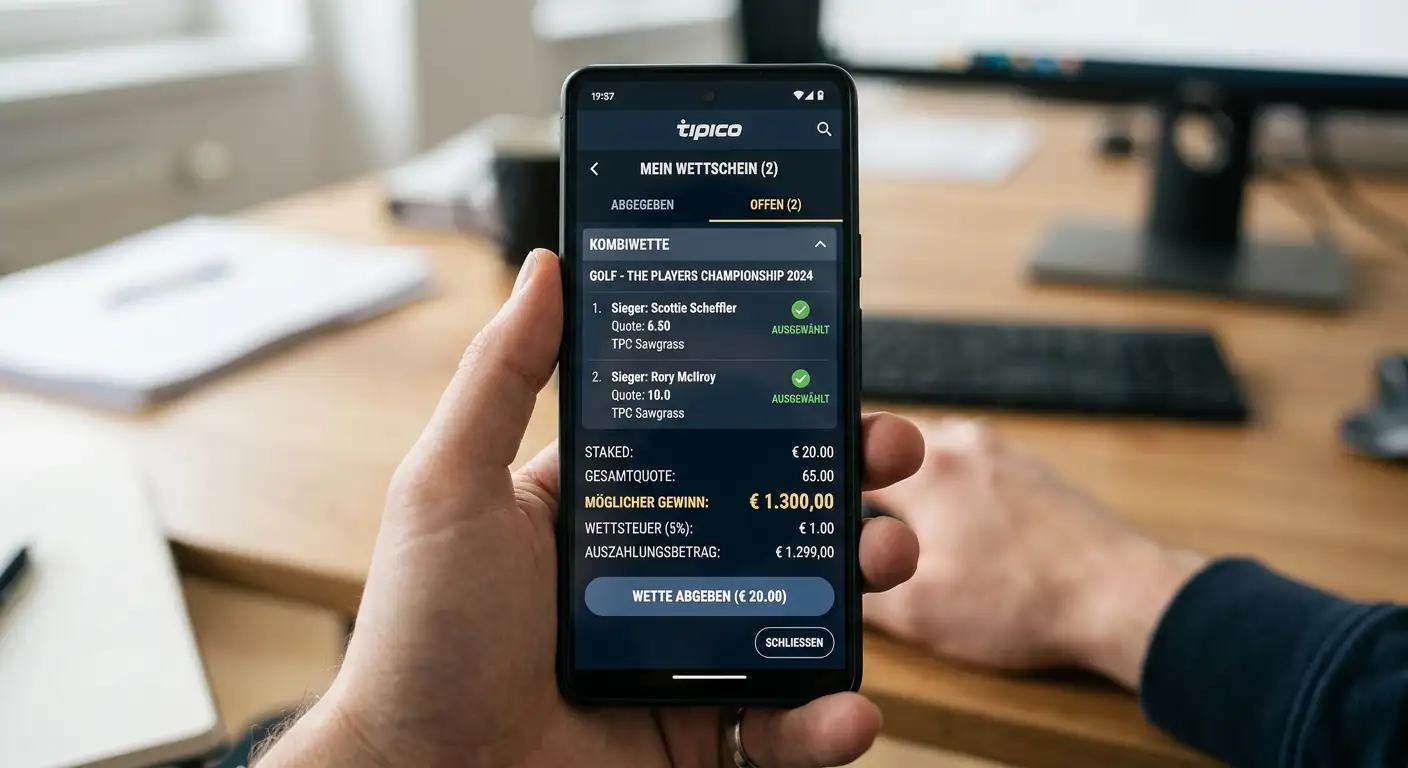 Tipico Mobile App für Golf Wetten – Geschwindigkeit, Stabilität und Wettschein-Handling im deutschen Markt