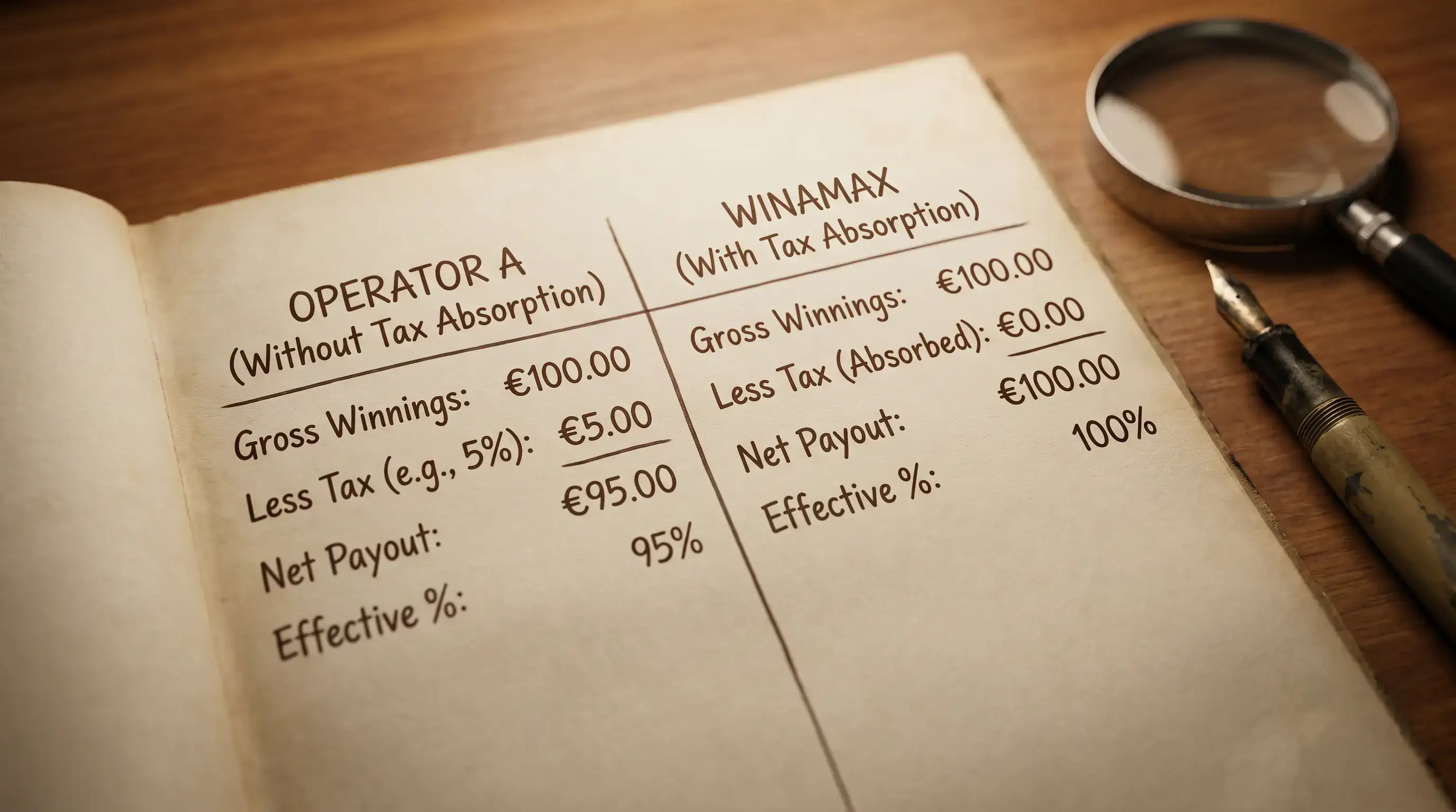 Winamax Wettsteuer-Übernahme beim Golf Wetten – rechnerischer Vorteil gegenüber Anbietern die 5,3 Prozent weitergeben